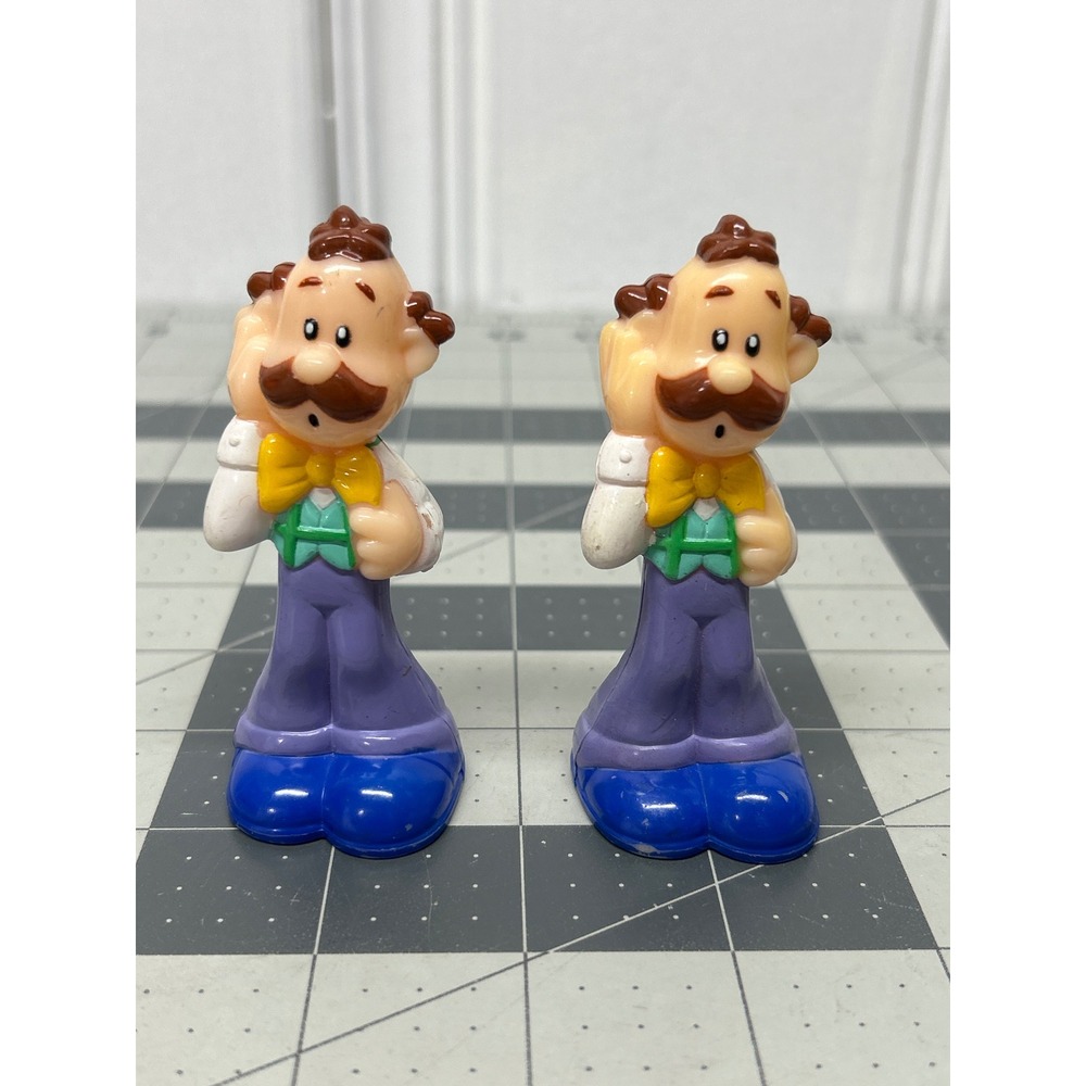 Mr. Noodle Elmo's World Sesam Street Figures 2pc Cake Topper Fisher Price Toy